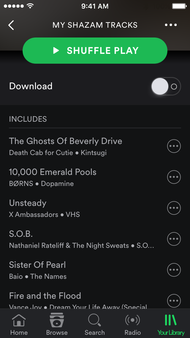 How to move songs on spotify
